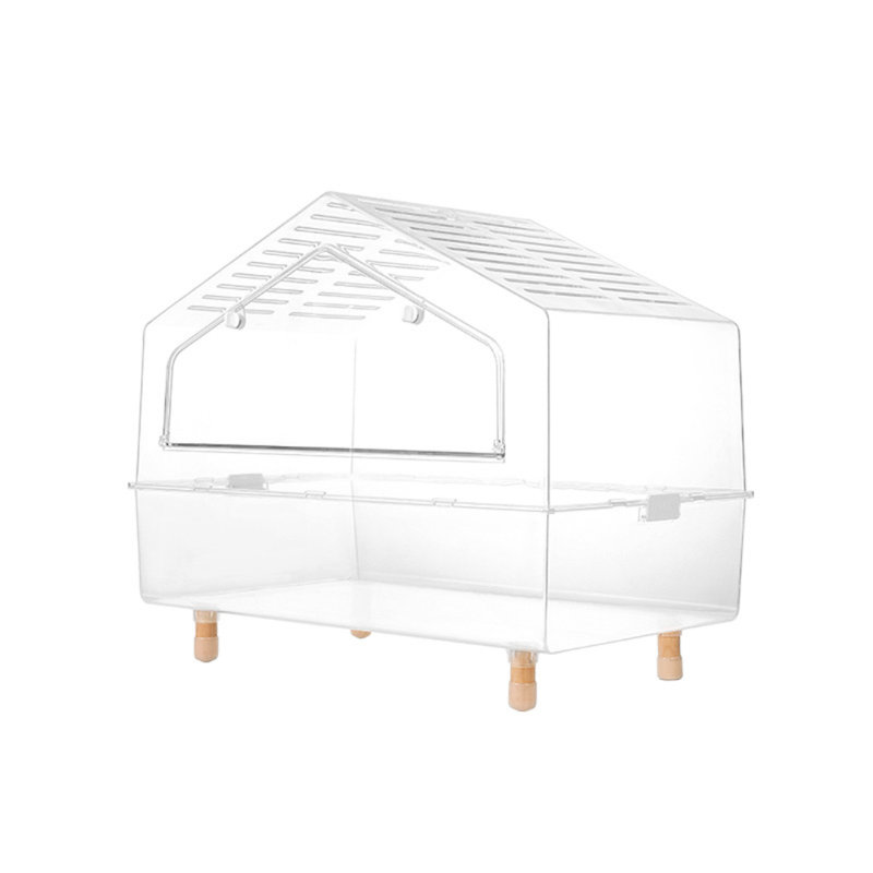 VEVOR Hamster Cage, 360° Viewing Transparent Hamster Habitats, Small Animal C